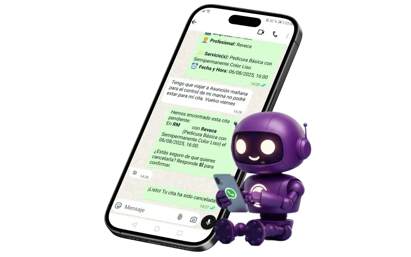 Taimy interfaz de escritorio - Vista mediana